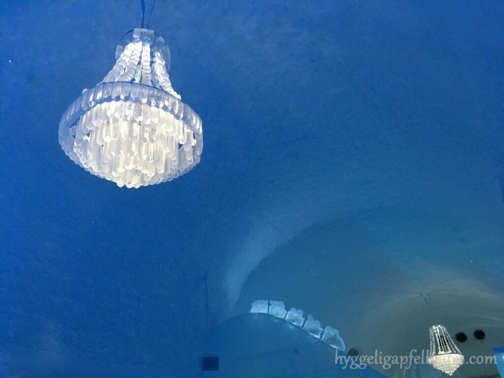 Ice hotel-chandelier
